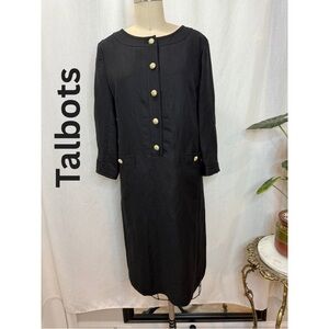 Talbots Dress Size 8 Classic Fit Floral Midi Elegant Workwear Chic